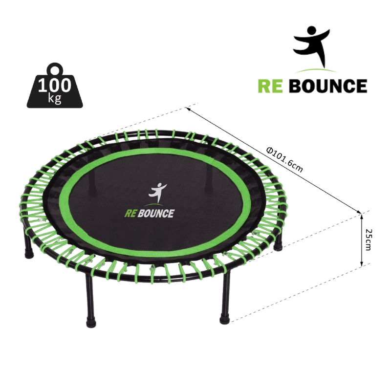 Round Fitness Rebounder & Trampoline - Khloe Green