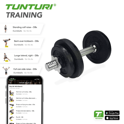 20kg Dumbbell Set - 1 Bar