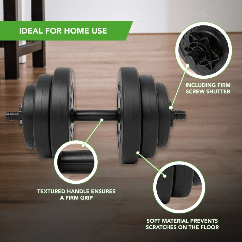 15kg Vinyl Dumbbell Set