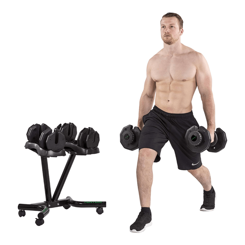25kg Selector Dumbbell Set + Stand