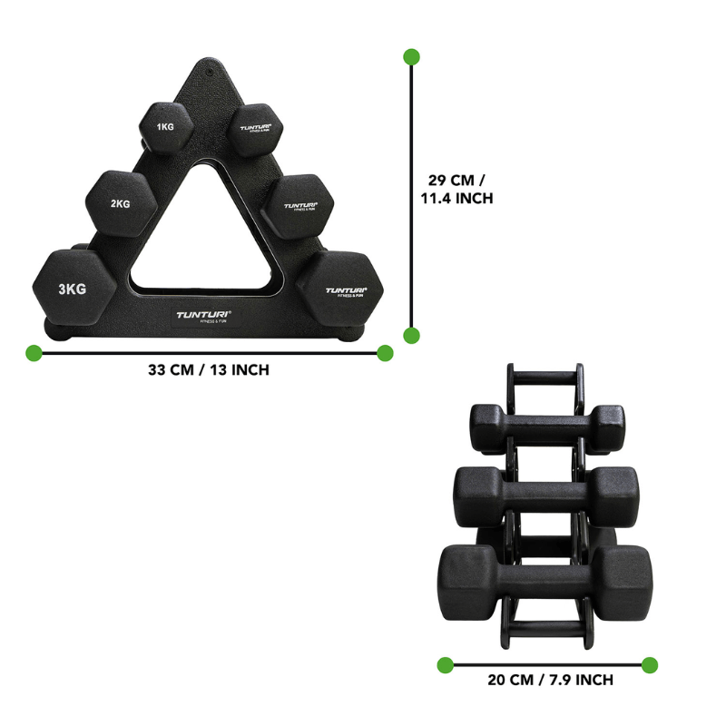 Studio Dumbbell Set + Yoga Mat - Package