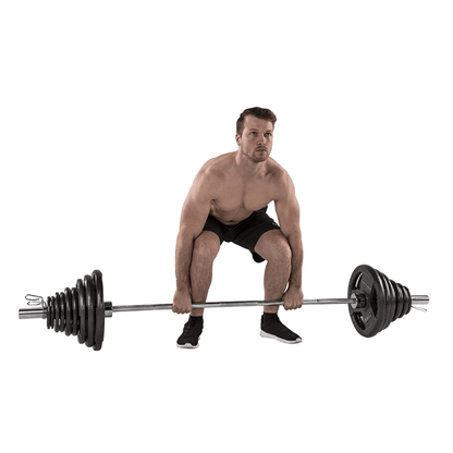 140kg Olympic Tri-Grip Barbell Set