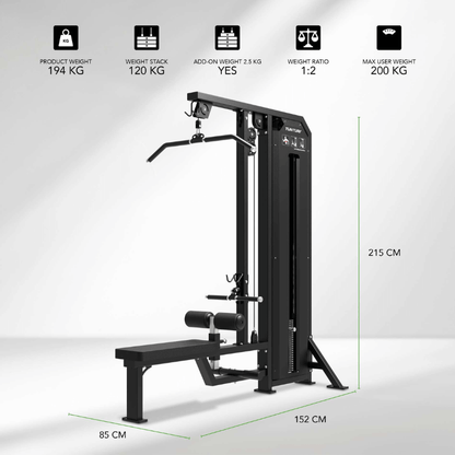 Platinum Dual Lat Pulldown / Low row- Selectorized