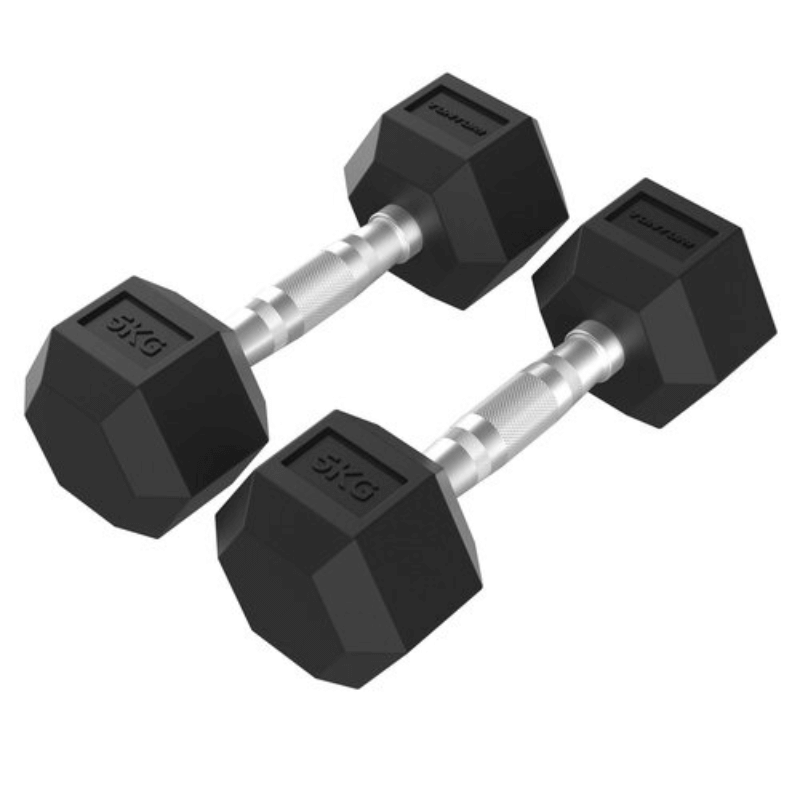 Platinum Studio Hex Rubber Dumbbell Sets