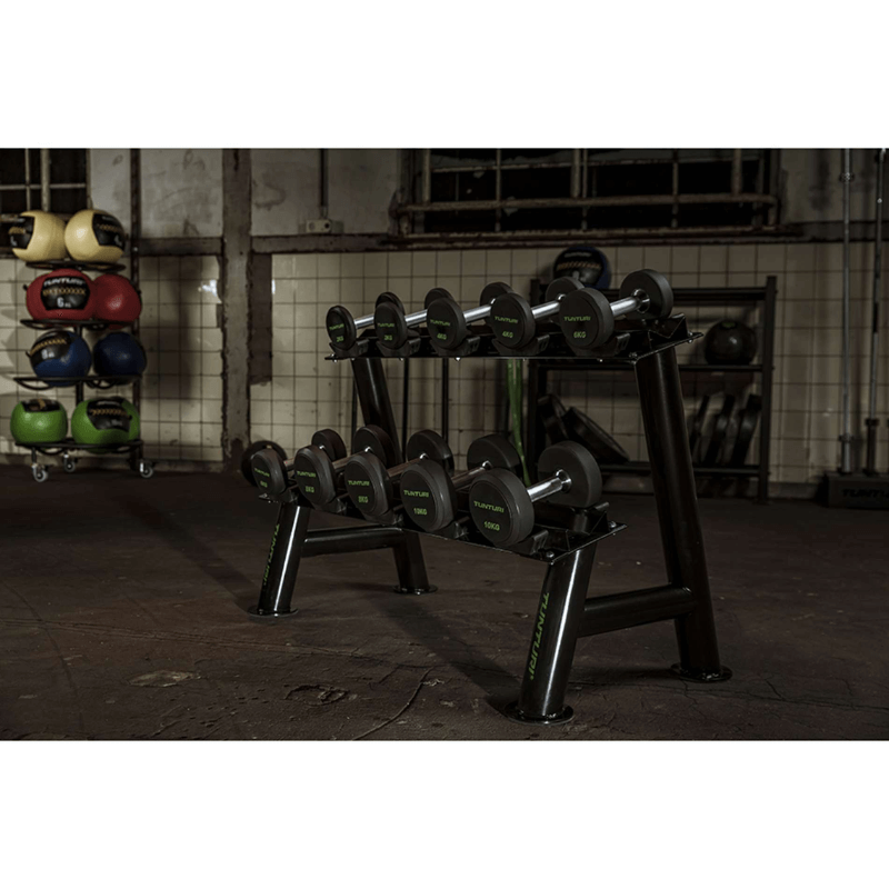 Pro Commercial Round PU Dumbbell Set (2kg-42kg)