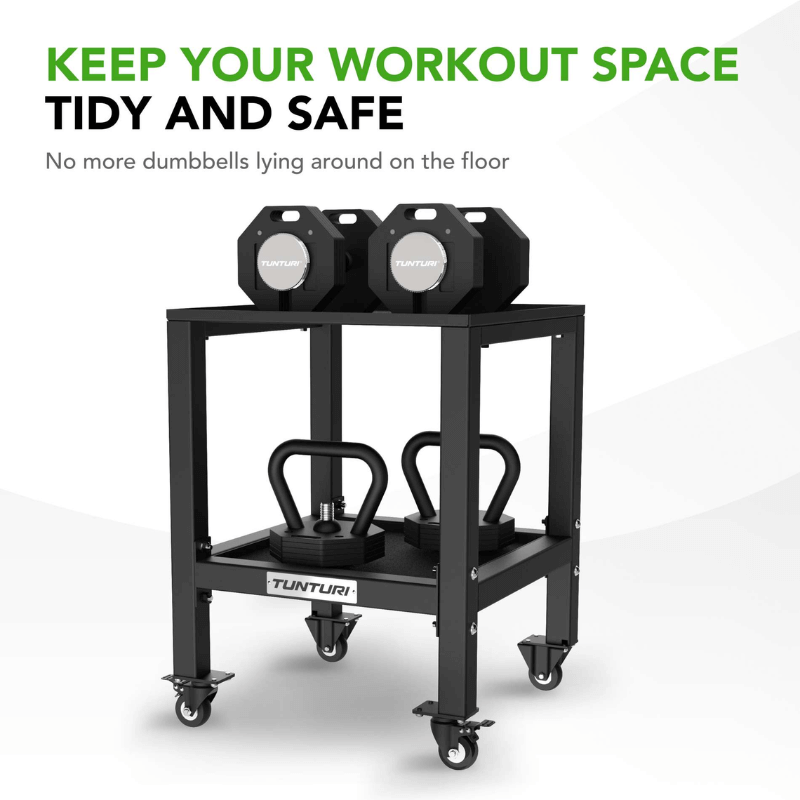 Rapid 20kg Adjustable Dumbbell Set + Rack