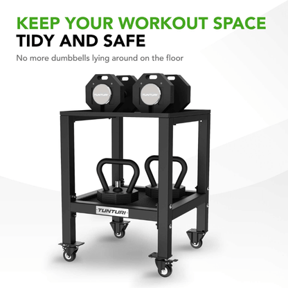 Rapid 20kg Adjustable Dumbbell Set + Rack