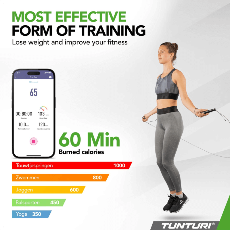 Tunturi Smart Jump Rope With Display And App