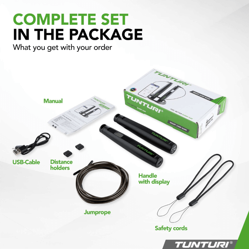 Tunturi Smart Jump Rope With Display And App