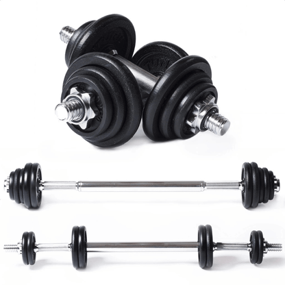 Barbell/Dumbbell Set, 20kg - Iron