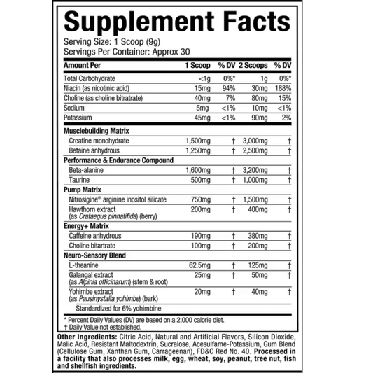 Vaporx5 Pre-Workout (272g)