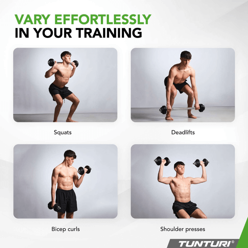 Barbell/Dumbbell Set, 20kg - Iron