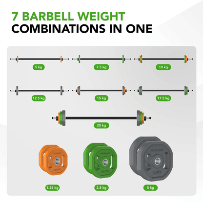 Aerobic Pump Set - 20 kg - Rubber