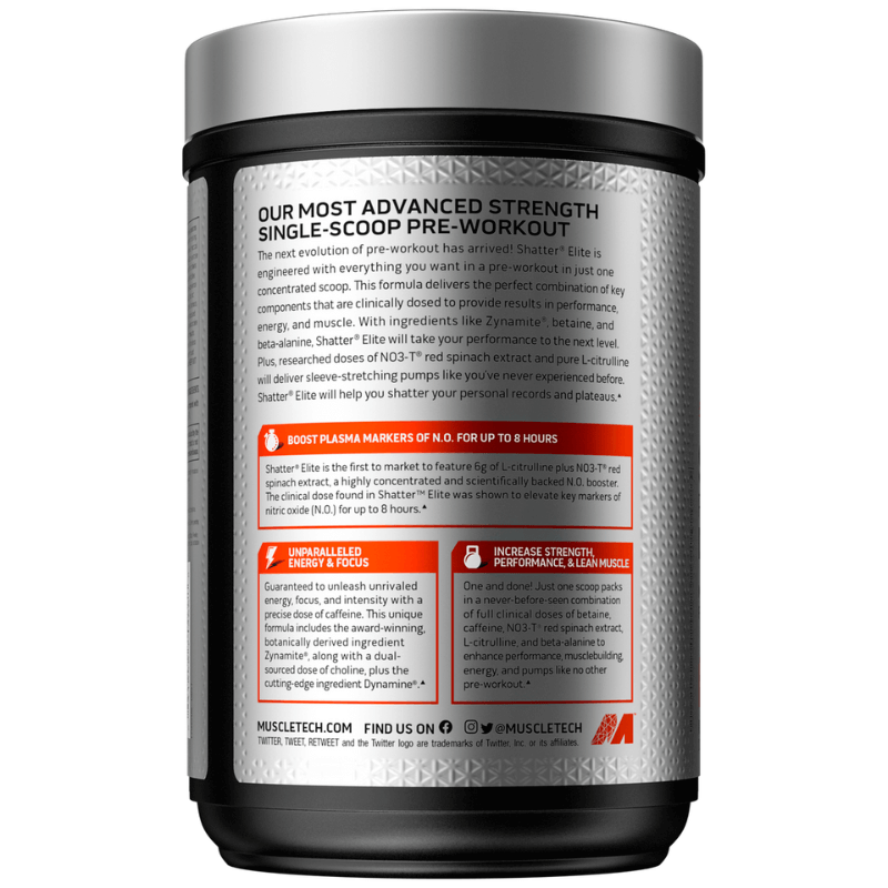 Shatter Elite Pre Workout Icy Charge - 472g