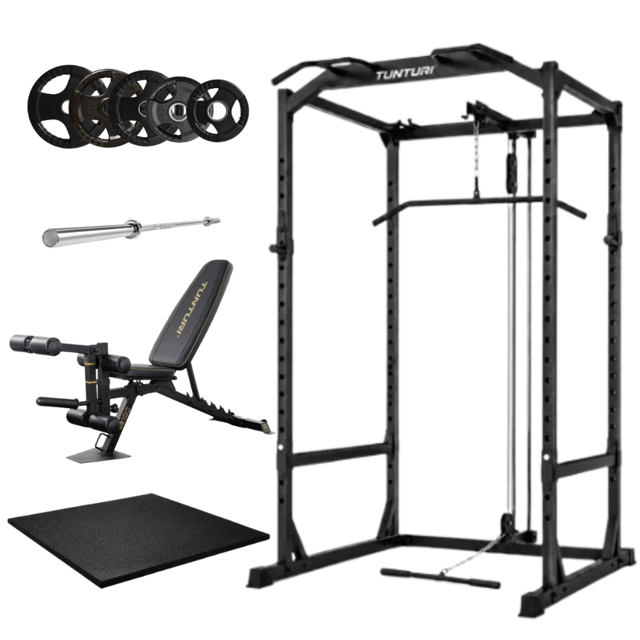 Premium Garage Home Gym Package - PR60 Power Rack Combo