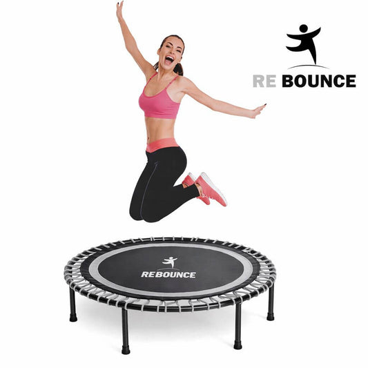 Round Fitness Rebounder & Trampoline – Sterling Grey