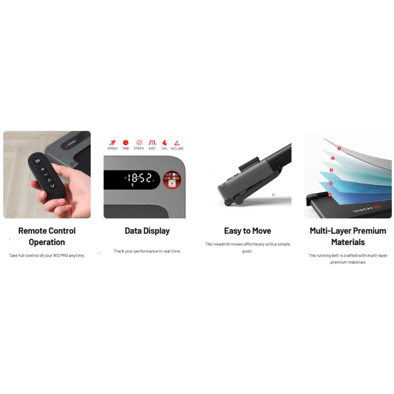 W2 Pro Smart Walking Pad – Incline