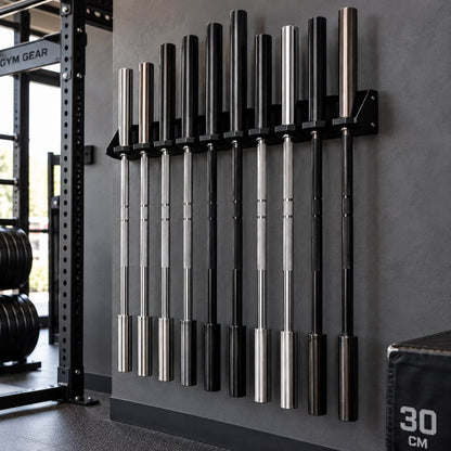 Wall Mounted Barbell Holder- 10 Bar
