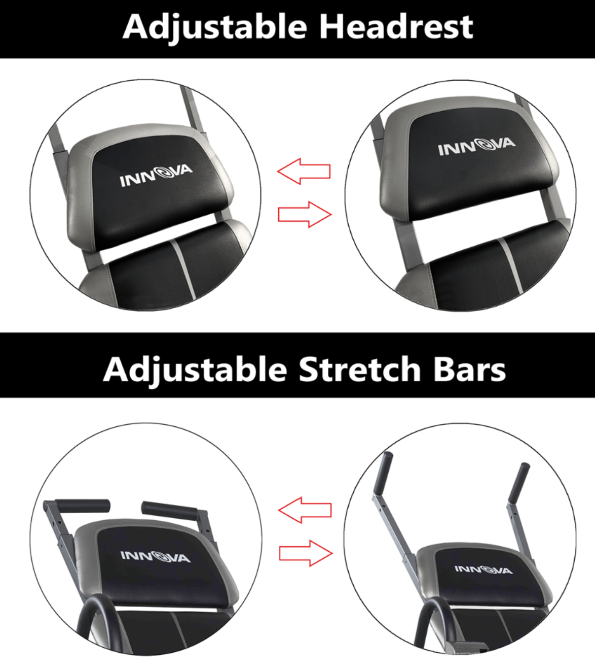 Inversion Table with Stretch Bars