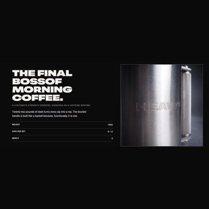 Stainless Steel 10kg Heavy* Mug