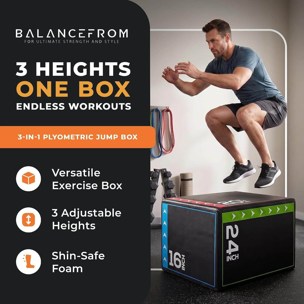3-in-1 Soft Plyometric Box