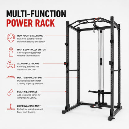 Premium Power Rack & Lat Pull-down Combo
