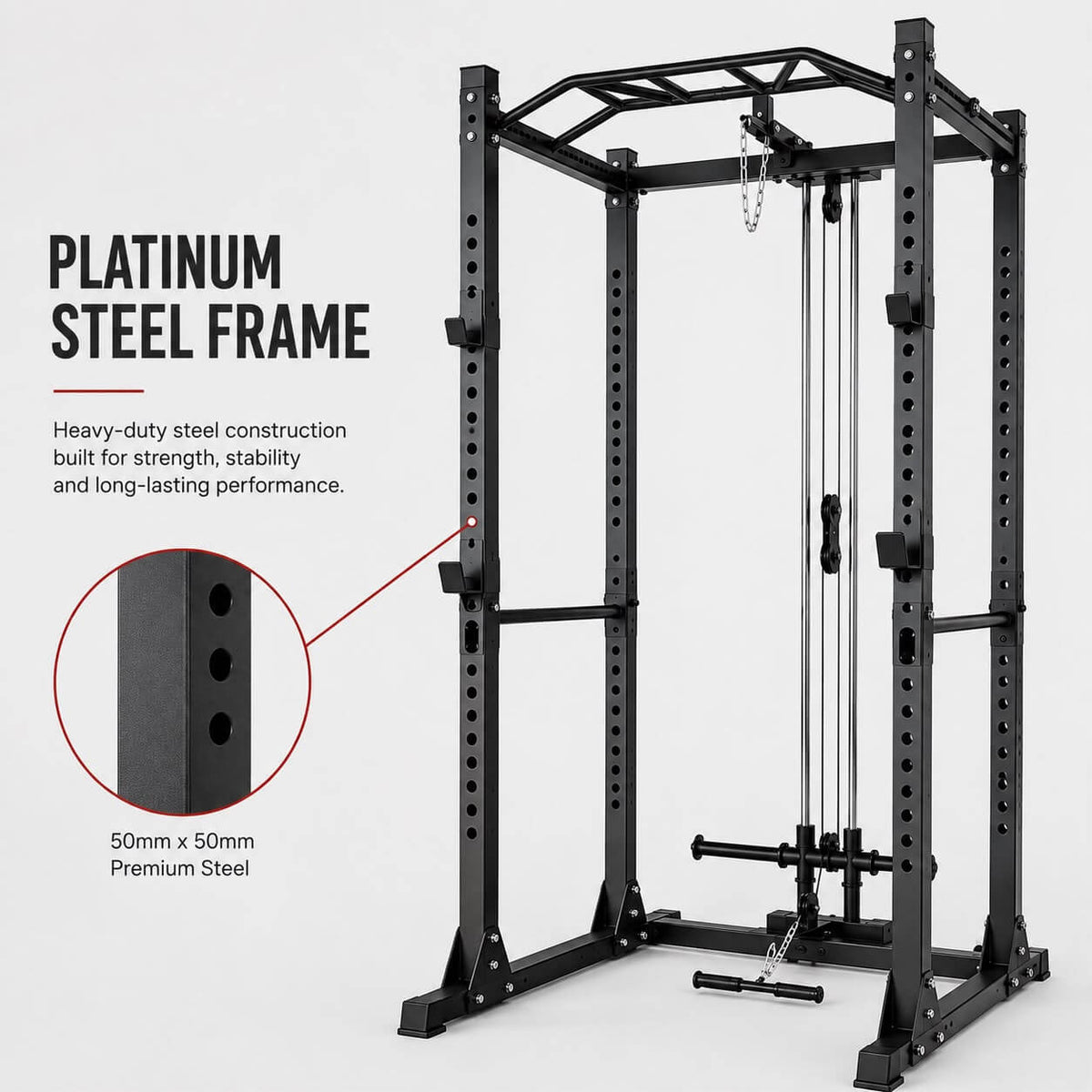 Garage Gym Package - GPR560 Power Rack and Lat Pulldown Combo