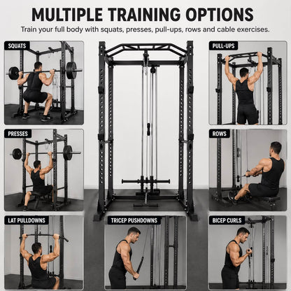 Garage Gym Package - GPR560 Power Rack and Lat Pulldown Combo