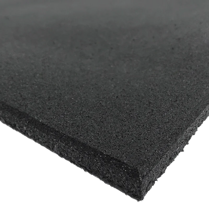 Heavy Duty 15mm Rubber Gym Flooring - Black