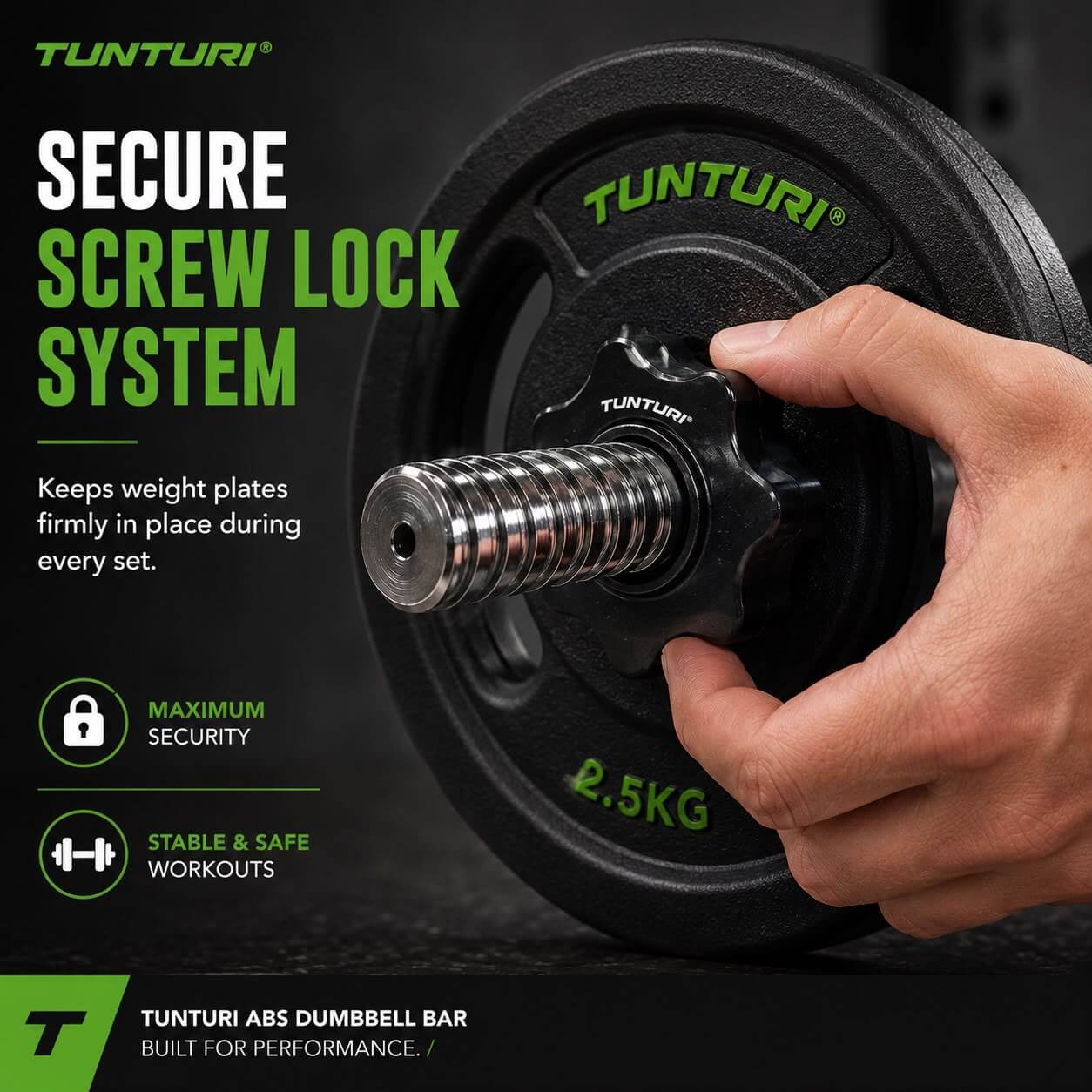ABS Dumbbell bar - Screw