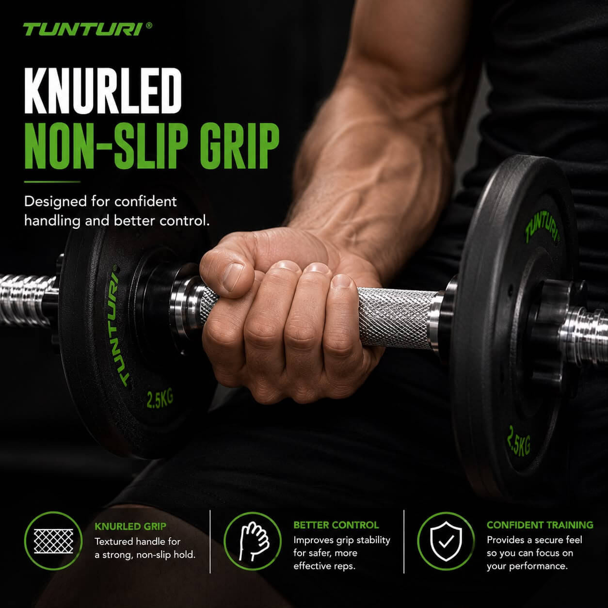 Dumbbell Bar 36cm, Screw