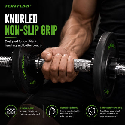 Dumbbell Bar 36cm, Screw